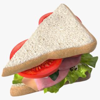 3D Handmade Triangle Sandwich