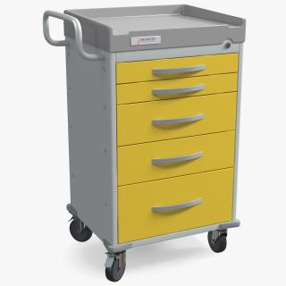 Detecto Rescue Series Medical Cart 3D model