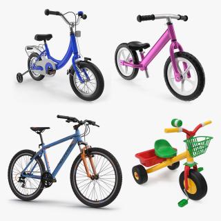 Child Bikes Collection 2 3D model