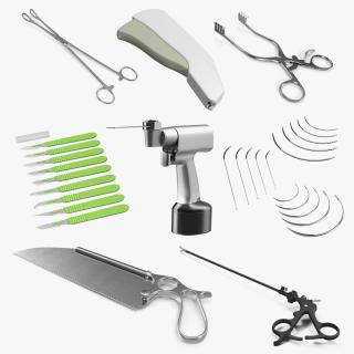 3D Surgical Medical Instruments Collection 5