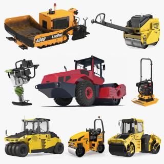 3D Road Compactors Collection 6 model