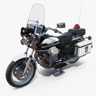 Moto Guzzi 850 T3 Police Bike 3D model