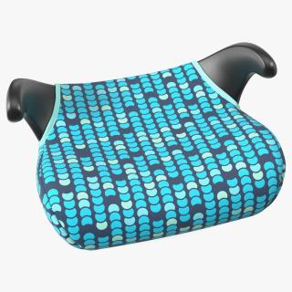 3D model Portable Car Booster Seat Blue