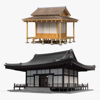 3D model Japan Traditional Houses Collection