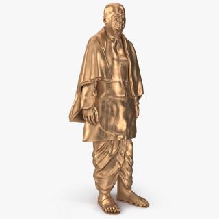 Bronze Indian Man Statue 3D model