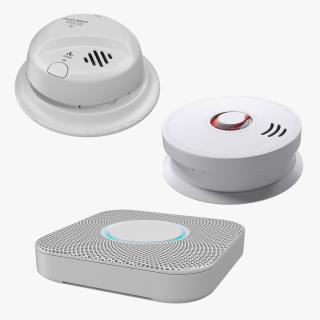 3D Smoke Detectors Collection