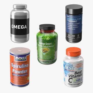 3D Nutritional Supplements Collection 3