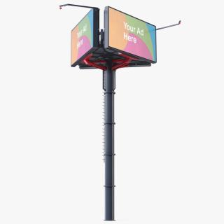 3D Three-Sided Digital Billboard 6x3 model