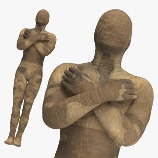 3D Mummy with Arms Crossed for 3D Print