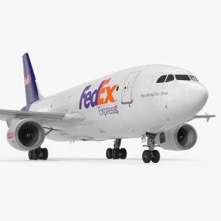 Airbus A310-300F Cargo Aircraft FedEx 3D