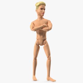 3D model Barbie Ken GTD90 Pose Fur