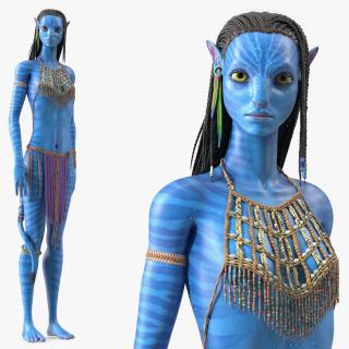 3D model Neytiri Avatar Rigged for Maya