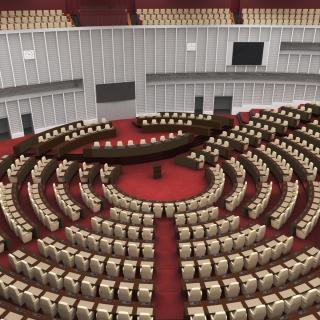 Parliament Chamber Interior 3D