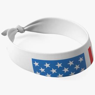 3D model USA Flag Bandana Headband