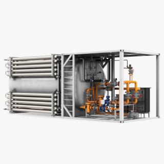 3D Green Energy Regasification Plant model