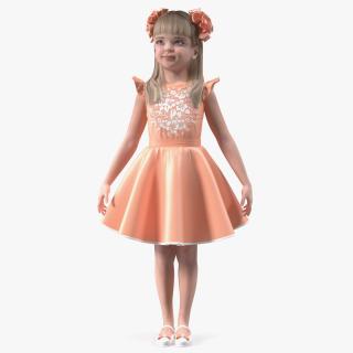 Child Girl Party Style 3D