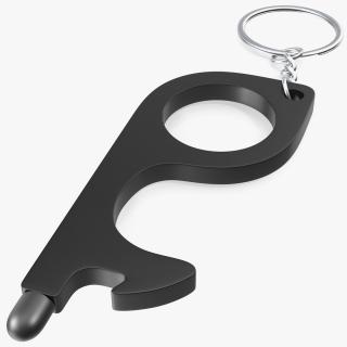 3D No Touch Tool Keychain Black model