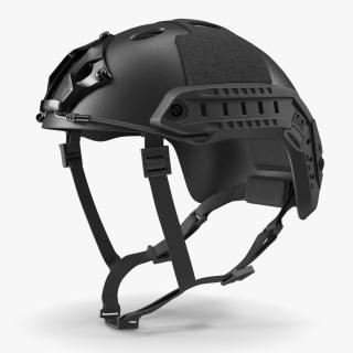 Tactical Helmet Black Airsoft 3D model