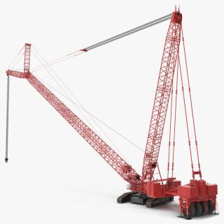 3D Crawler Crane Manitowoc 18000 MAX-ER Rigged model