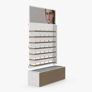 3D Wood Glasses Display Stand Type