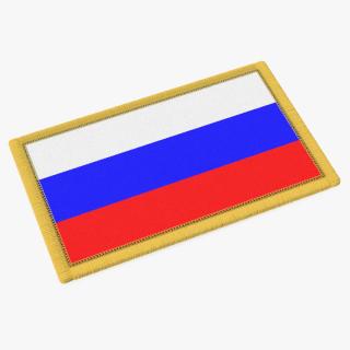 Russia Flag Patch 3D