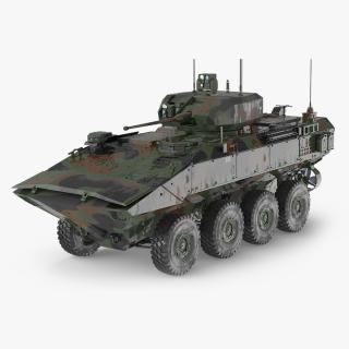 US Amphibious Assault Vehicle with 30mm Gun Wet 2 3D model