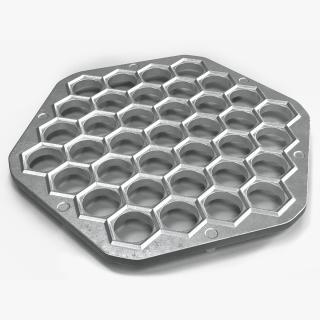 3D Hexagon Dumplings Maker Mold model