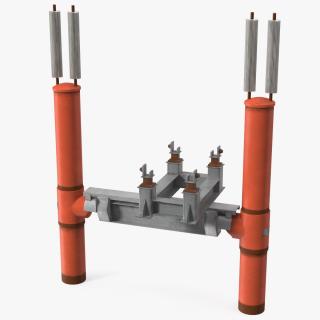 3D model Gas Pipeline Support