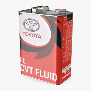 Toyota CVT FLUID 4L Metal Can 3D model