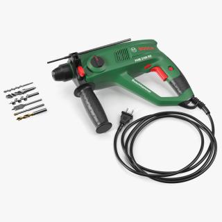 Bosch Power Drill with Drill Bits Set 3D