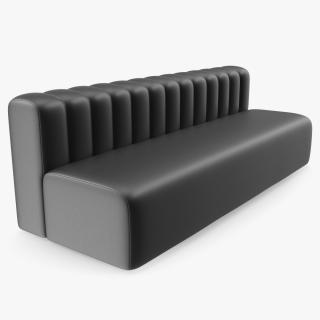 3D Oversized Leather Couch model