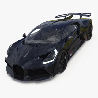 3D Sport Coupe Black Simplified model