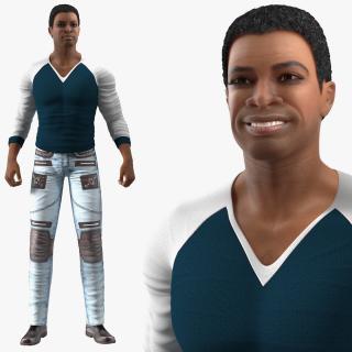 Light Skin City Style Man Rigged 3D