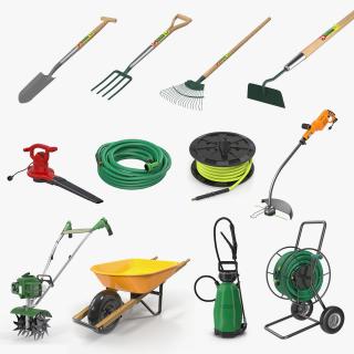 3D model Garden Tools Collection 3