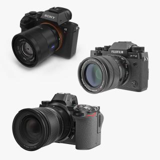 Mirrorless Cameras Collection 3D model