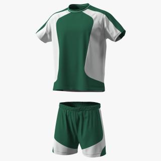 3D Soccer Uniform with Shin Guards