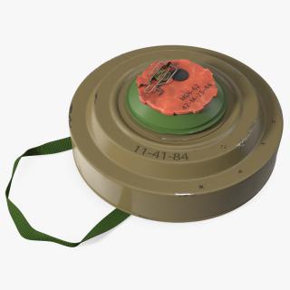 Anti Tank Blast Mine TM-62 Clean 3D