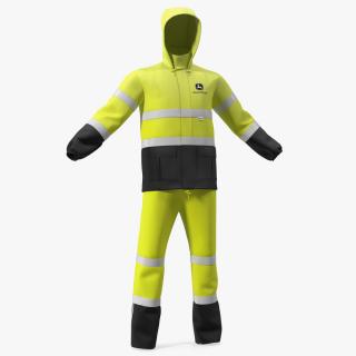 3D John Deere Rain Suit High Visibility