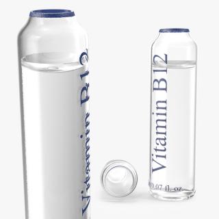 3D model Vitamin B12 2ml Ampoule Opened