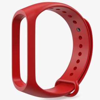 Silicone Strap for Fitness Tracker 3D model