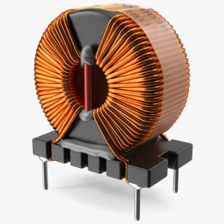 3D Common Mode Choke Filter Inductor model