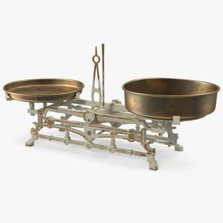 3D model Old Vintage Kitchen Scale