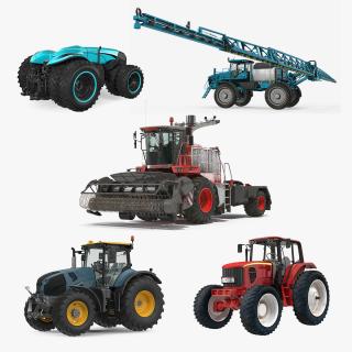 3D Farm Vehicles Collection 3