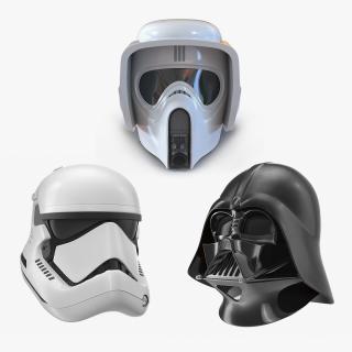 3D model Star Wars Helmets 3D Models Collection 2