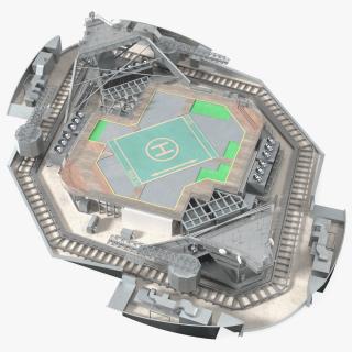 3D model Rooftop Helipad