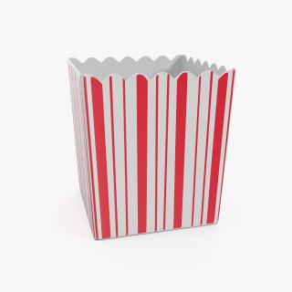 Empty Popcorn Box 3D