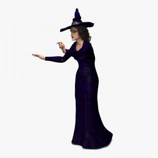 3D Witch Woman Rigged model