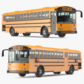 3D Transit School Bus model