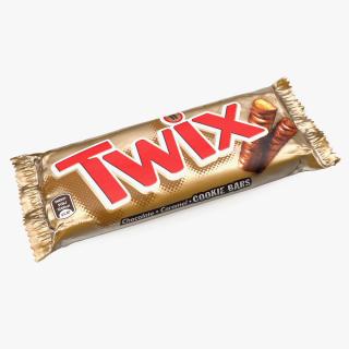 3D Twix Chocolate Bar model