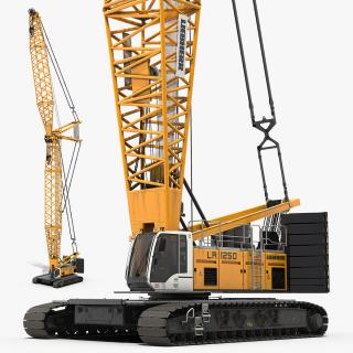 Crawler Crane Liebherr LR1250 3D model